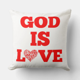 Gott ist Liebe Biodizenz Kissen
