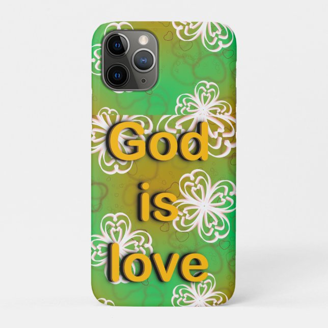 Gott ist Liebe Case-Mate iPhone Hülle (Rückseite)