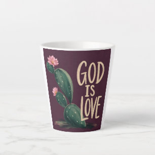 GOTT IST LIEBE   Christliches Ermutigungsgeschenk Milchtasse