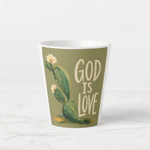 GOTT IST LIEBE Christliches Ermutigungsgeschenk Milchtasse