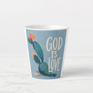 GOTT IST LIEBE   Christliches Ermutigungsgeschenk Milchtasse