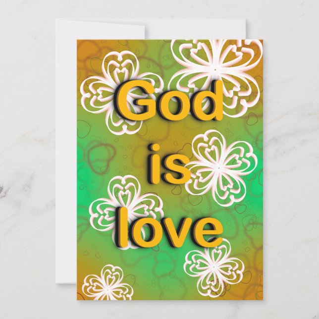 Gott ist Liebe Einladung (Vorderseite)