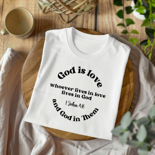 Gott ist Liebe für Männer und Frauen Christliches  T-Shirt