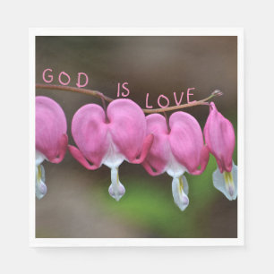 Gott ist Liebe-Herzen Serviette