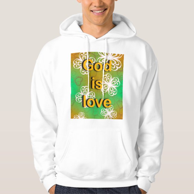 Gott ist Liebe Hoodie (Vorderseite)