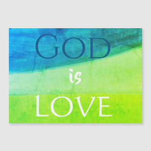 Gott ist Liebe Inspirationsmagnet Magnetkarte