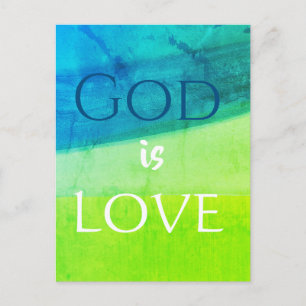 Gott ist Liebe Inspirierend Feiertagspostkarte