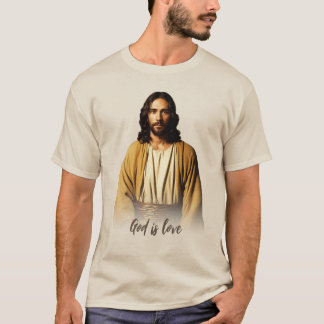 Gott ist Liebe Jesus Christus Religiöse Zitat T-Shirt