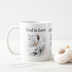 Gott ist Liebe, Jesus-Tasse Kaffeetasse