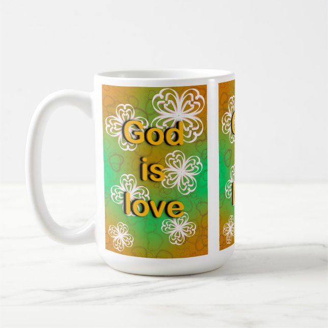 Gott ist Liebe Kaffeetasse (Links)