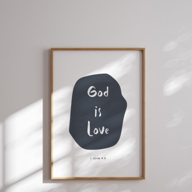 Gott ist Liebe Kinder Bibel Vers Poster (Von Creator hochgeladen)