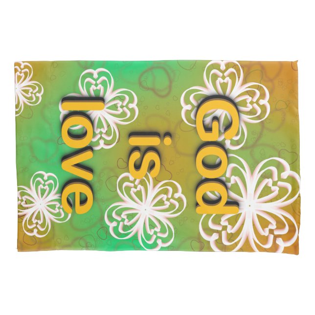 Gott ist Liebe Kissenbezug (Vorderseite)