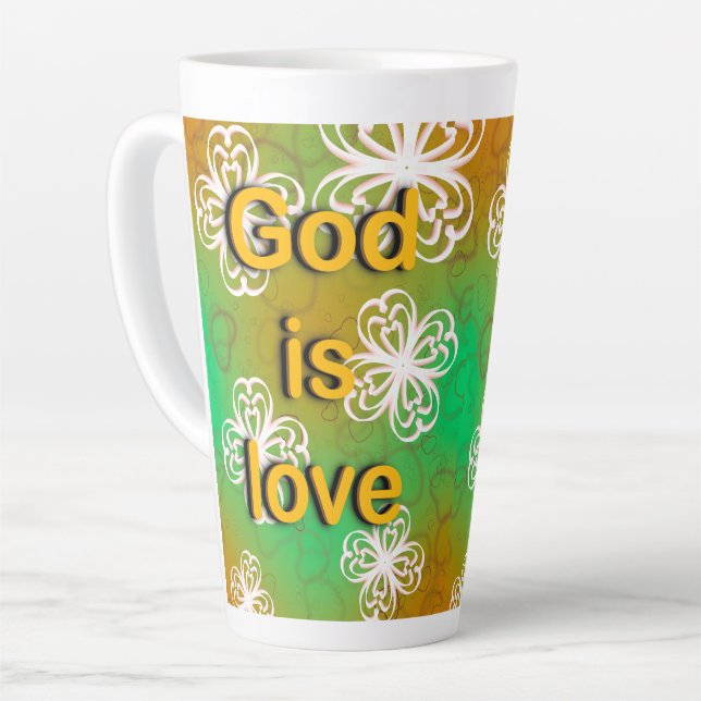 Gott ist Liebe Milchtasse (Linke Ecke)