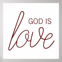 Gott ist Liebe Moderne Christlich