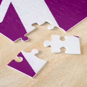 "Gott ist Liebe" Mystisches Tiefes Violett (1. Joh Puzzle