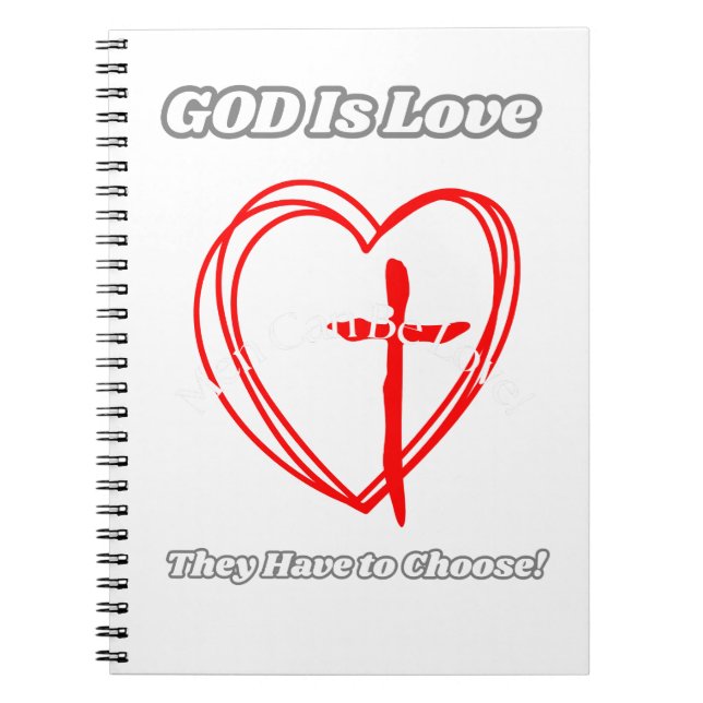 "Gott ist Liebe." Notizblock (Vorderseite)