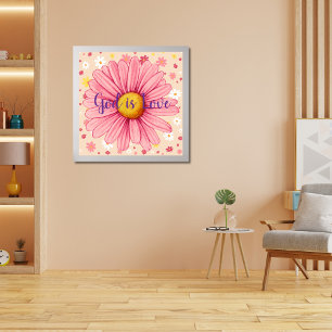 Gott ist Liebe Pink Spirituelles Biokosum Poster