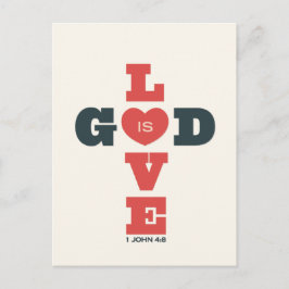Gott ist Liebe Postkarte