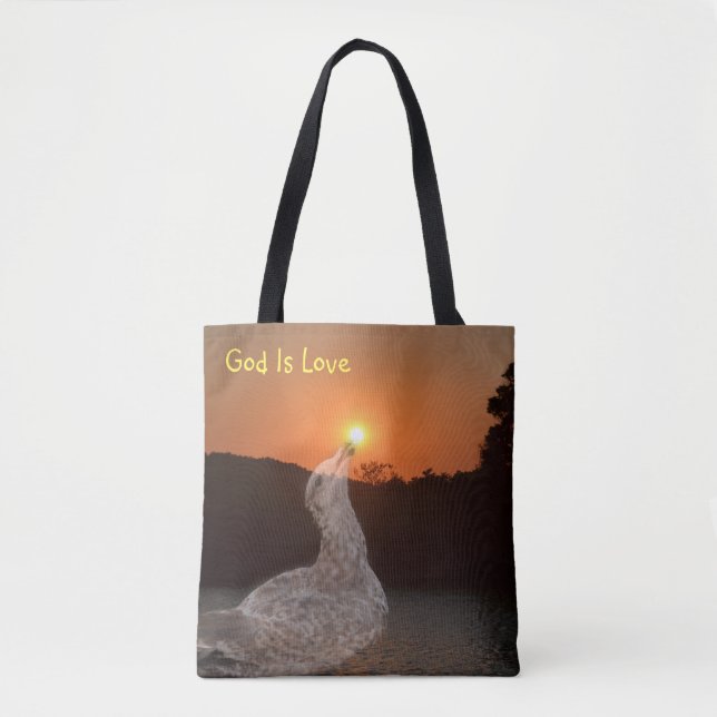 Gott ist Liebe Sonnenuntergang (Vorderseite)