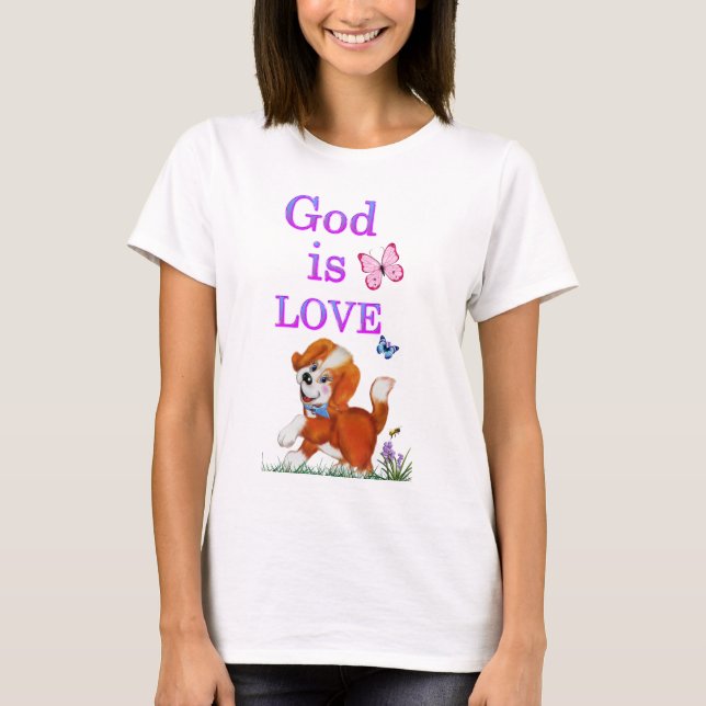 Gott ist Liebe T-Shirt (Vorderseite)
