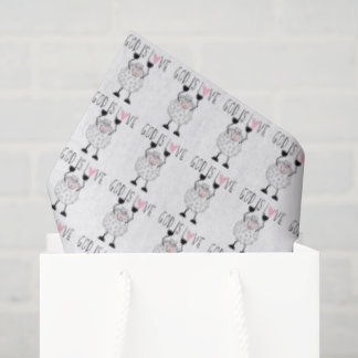 "Gott ist LIEBE" Taschentuchpapier Seidenpapier