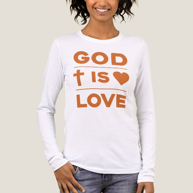 Gott ist Liebe Tri-Blend Shirt (Vorderseite)