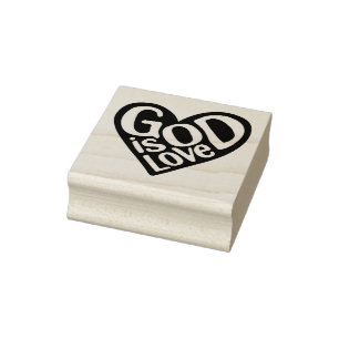 Gott ist Liebe wie Jesus zitiert die Liebe Gottes Gummistempel