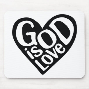 Gott ist Liebe wie Jesus zitiert die Liebe Gottes Mousepad