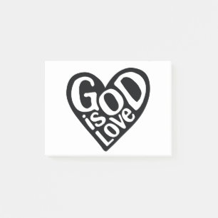 Gott ist Liebe wie Jesus zitiert die Liebe Gottes  Post-it Klebezettel