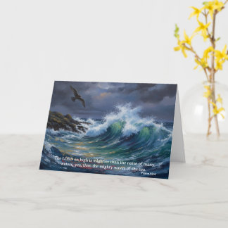 Gott ist mächtiger als das Meer: Psalm 93:4 Karte