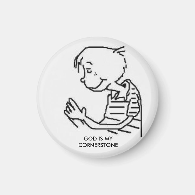 GOTT IST MEIN CORNERSTONE MAGNET (Vorne)