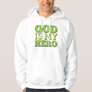 Gott ist mein Held Hoodie
