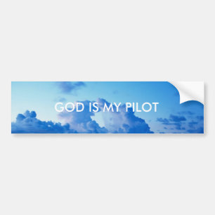 GOTT IST MEIN PILOT AUTOAUFKLEBER