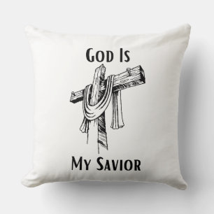 Gott ist meine Retter-Bibel Christlich Kissen