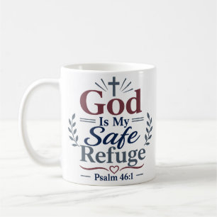 Gott ist meine sichere Zuflucht Christliches Trost Kaffeetasse