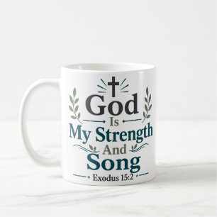 Gott ist meine Stärke und mein Lied Täglicher Schr Kaffeetasse