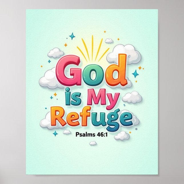 Gott ist meine Zuflucht Poster (Vorne)