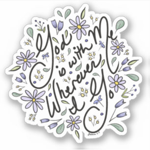 Gott ist mit mir-Aufkleber Aufkleber