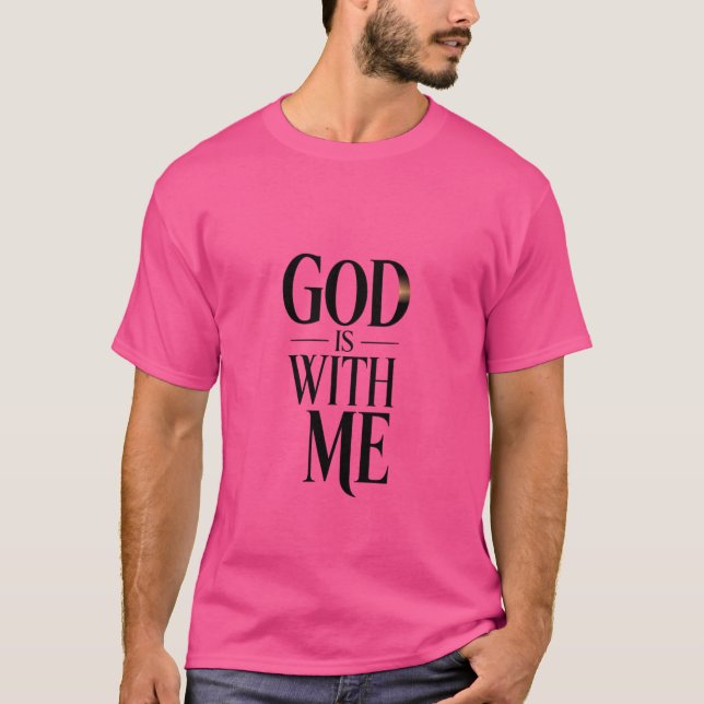 Gott ist mit mir T-Shirt (Vorderseite)