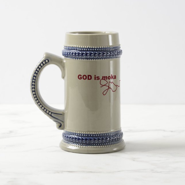 GOTT ist Moka Liebe Bierglas (Links)