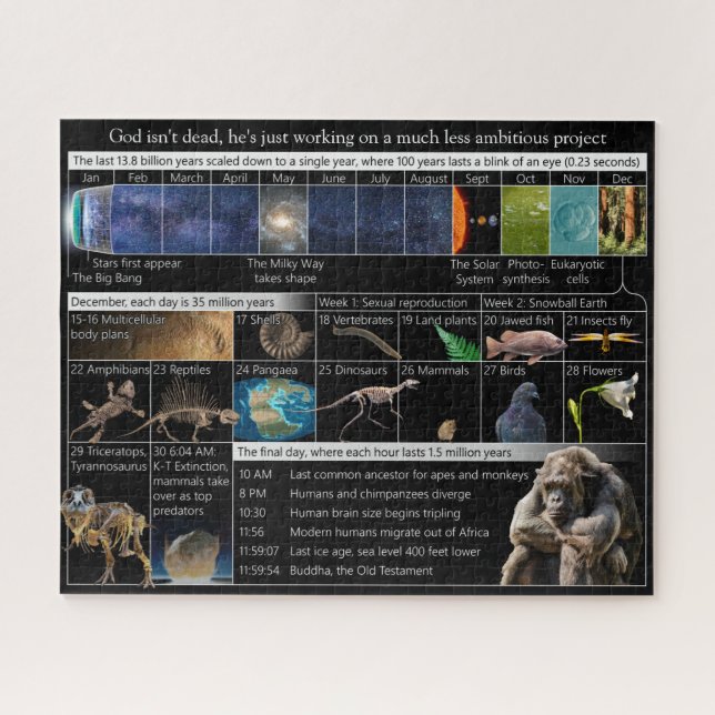 Gott ist nicht tot, er ist nur weniger ambitionier puzzle (Horizontal)