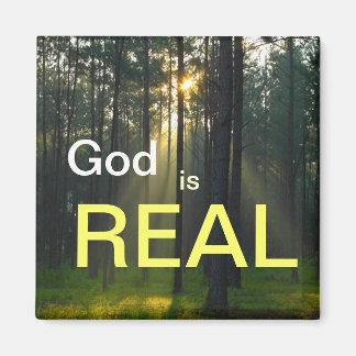 Gott ist real - spiritueller religiöser Kühlschran Magnet
