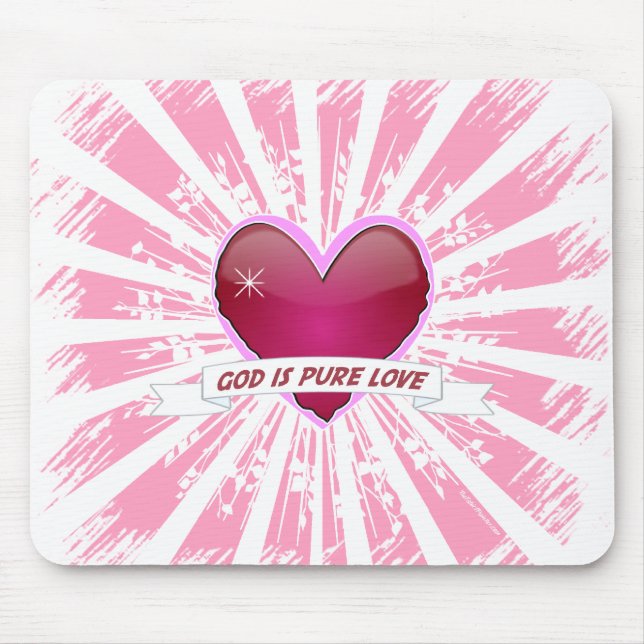 Gott ist reine Liebe Mousepad (Vorne)