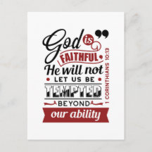 Gott ist treu – 1. Korinther 10,13 Bibelvers