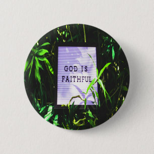 Gott ist treu Christlich Button