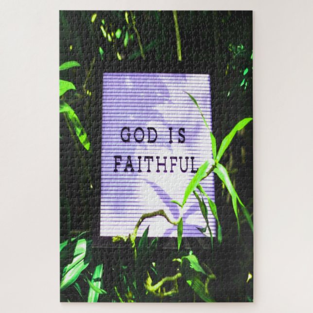 Gott ist treu Christlich Puzzle (Vertikal)