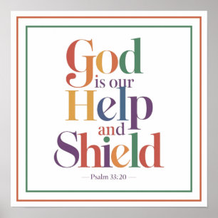 Gott ist unsere Hilfe und Schild Psalm 33, 20 Chri