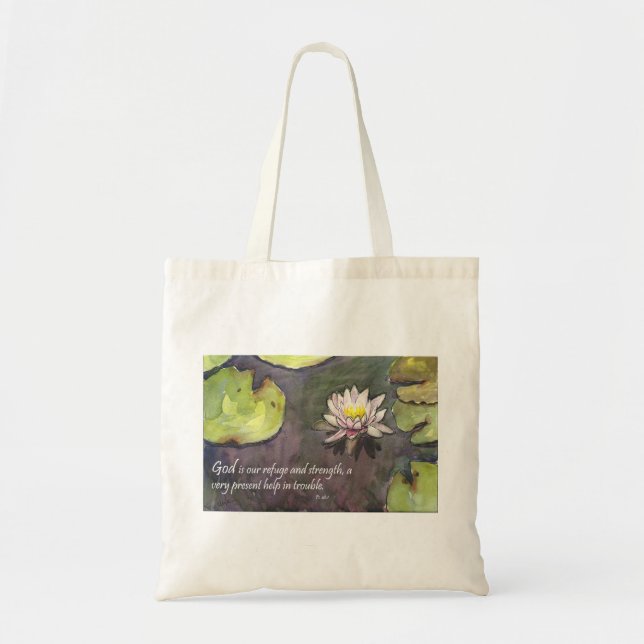 Gott ist unsere Stärkescripture-Taschen-Tasche Tragetasche (Vorne)