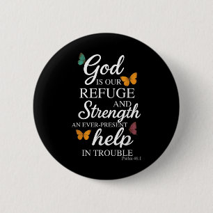 Gott ist unsere Zuflucht Bibelvers Psalm 46_1 Button