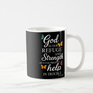 Gott ist unsere Zuflucht Bibelvers Psalm 46_1 Kaffeetasse